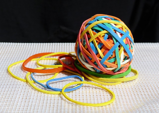 Potential Energy of a System of Charges-Rubber band